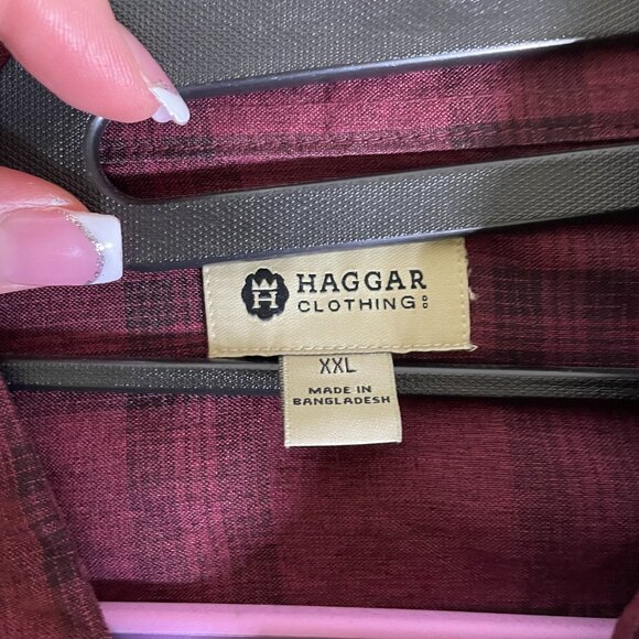 Set of 3 Men's XXL Haggar Short Sleeve Button Down Shirts - Picture 8 of 15